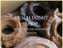 Tablet Screenshot of beachdonutshop.com